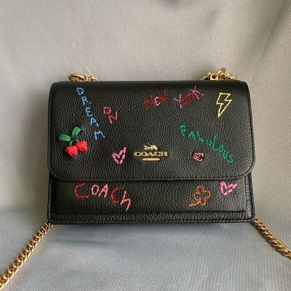 New Coach Limited Edition Leather Crossbody With Diary Embroidery - Picture 2 of 16